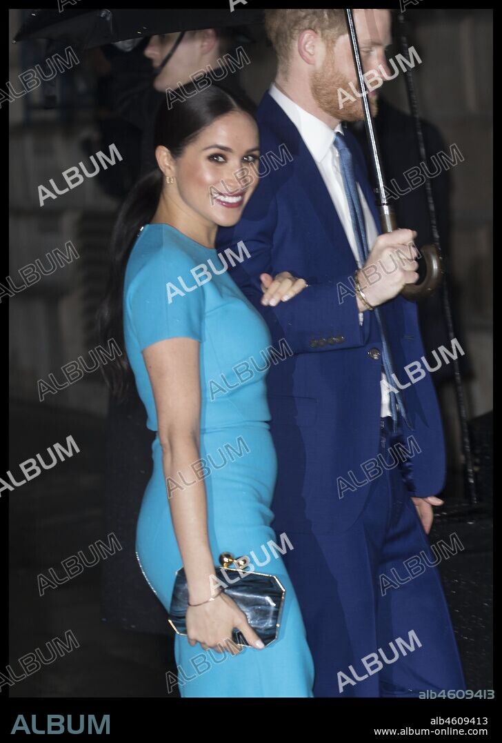 MEGHAN MARKLE und DUKE OF SUSSEX PRINCE HARRY. March 5, 2020, London, London, United Kingdom: Image licensed to i-Images Picture Agency. 05/03/2020. London, United Kingdom. Prince Harry and Meghan Markle, the Duke and Duchess of Sussex, arriving at the Endeavour Fund Awards in London. 05/03/2020
