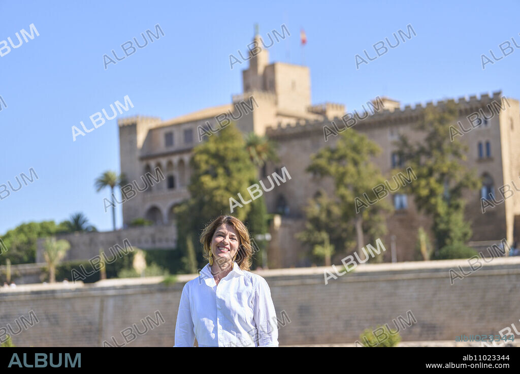 Irene Jacob attends Master of Cinema photocall during Atlantida Mallorca Film Fest 2023 at Parc de la Mar on July 29, 2023 in Palma, Spain.