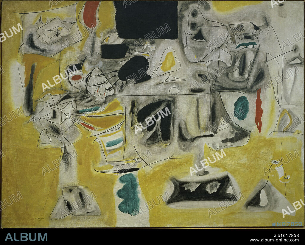 Landscape-Table by Arshile Gorky, 1945, France, Paris, Centre Georges Pompidou, Musee National d'Art Moderne.