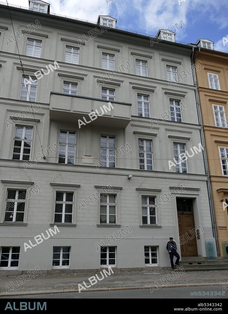 German Chancellor Angela Merkel lives in this apartment at Kurpfergraben 6, in the Mitte District of Berlin..