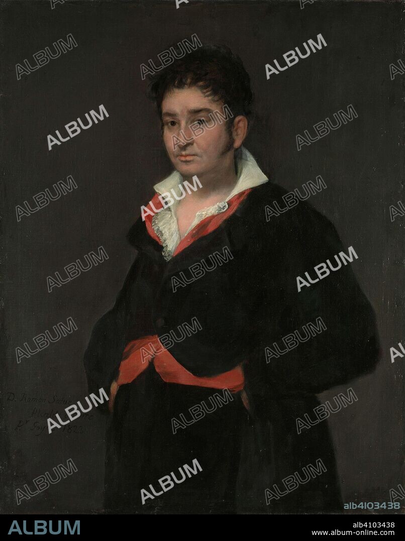 FRANCISCO DE GOYA. Portrait of Don Ramón Satué. Portrait of Don Ramón Satué (1765-1824). Dating: 1823. Measurements: h 107 cm × w 83.5 cm; h 135.5 cm × w 112 cm × t 7 cm.