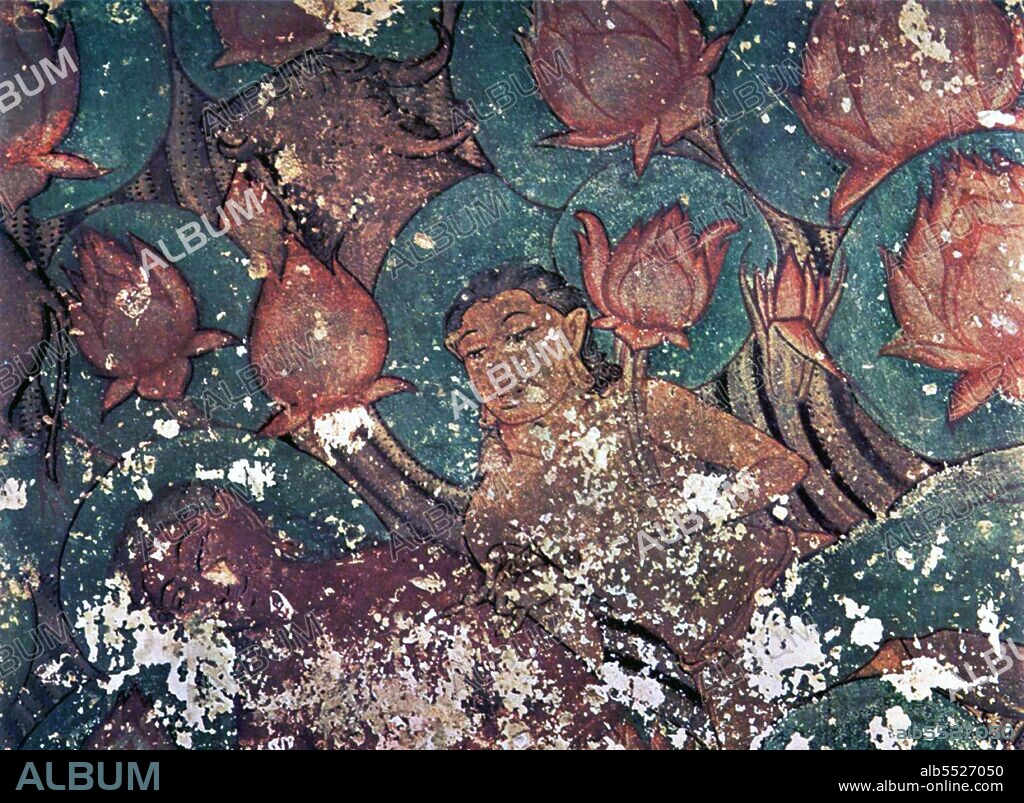 Sittanavasal (Tamil name: ?????????????) is a small hamlet in Pudukkottai district of Tamil Nadu, India. The Sittanavasal Cave, also known as Arivar Kovil, is a Jain monastery of the 7th century, small in size, excavated in a bluff on the western slope of the hill in its centre. It is noted for its paintings which have been painted in fresco-secco technique with many mineral colours. The painting themes depict a beautiful lotus pond and flowers, people collecting lotuses from the pond, two dancing figures, lilies, fish, geese, buffaloes and elephants.