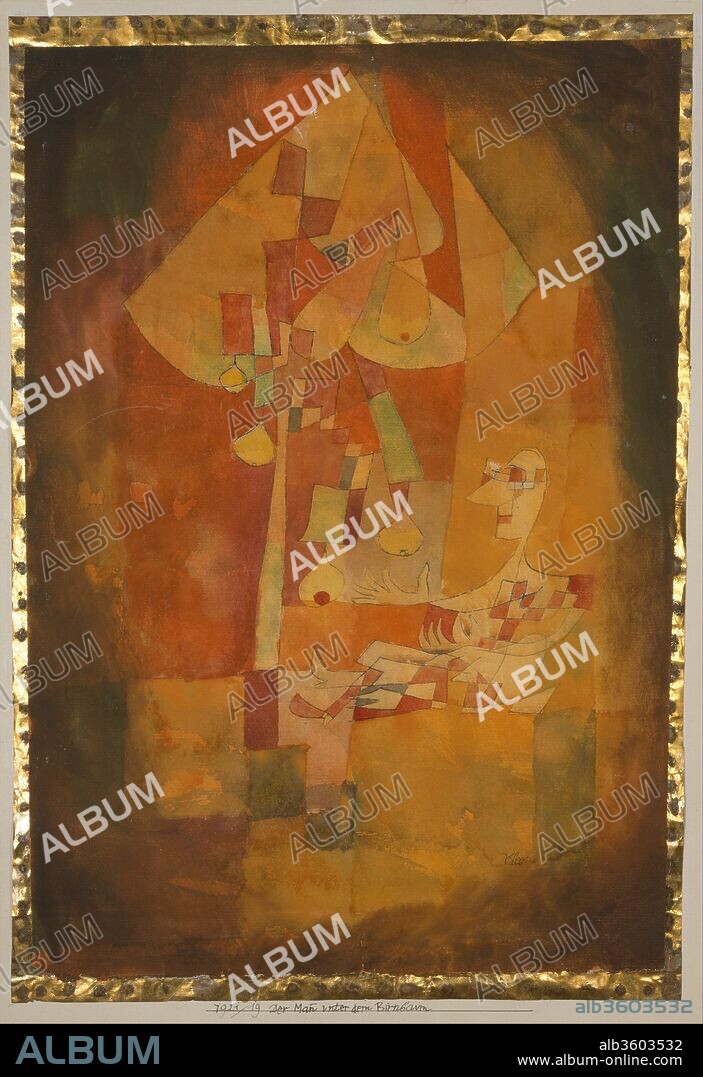 The Man Under the Pear Tree. Artist: Paul Klee (German (born Switzerland), Münchenbuchsee 1879-1940 Muralto-Locarno). Dimensions: 17 3/4 × 13 3/4 in. (45.1 × 34.9 cm). Date: 1921.