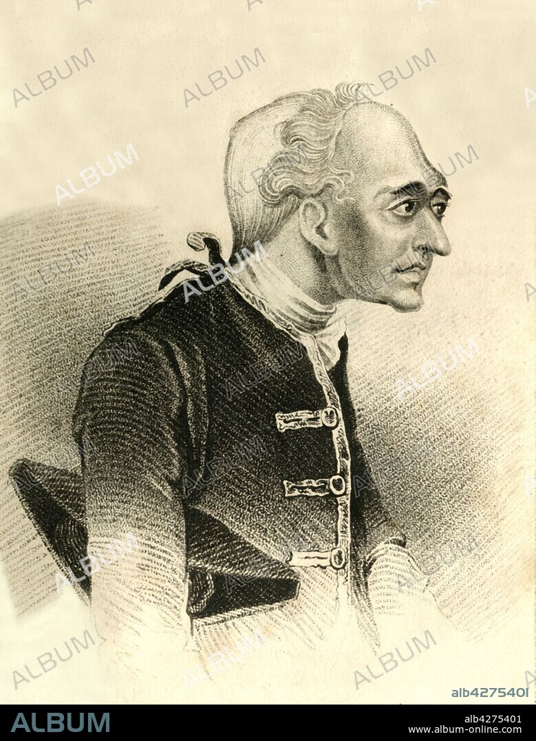 R PAGE. 'John Elwes. The Remarkable Miser', 1821. Portrait of English MP John Elwes (also John Meggot or Meggott, 1714-1789). "Elwes the Miser" was a noted eccentric, and may have been the inspiration for the character of Ebenezer Scrooge in Charles Dickens' "A Christmas Carol". From "Wonderful Characters: Comprising Memoirs and Anecdotes of the Most Remarkable Persons of Every Age and Nation", Vol. I, by Henry Wilson. [J. Robins and Co. Albion Press, London, 1821].