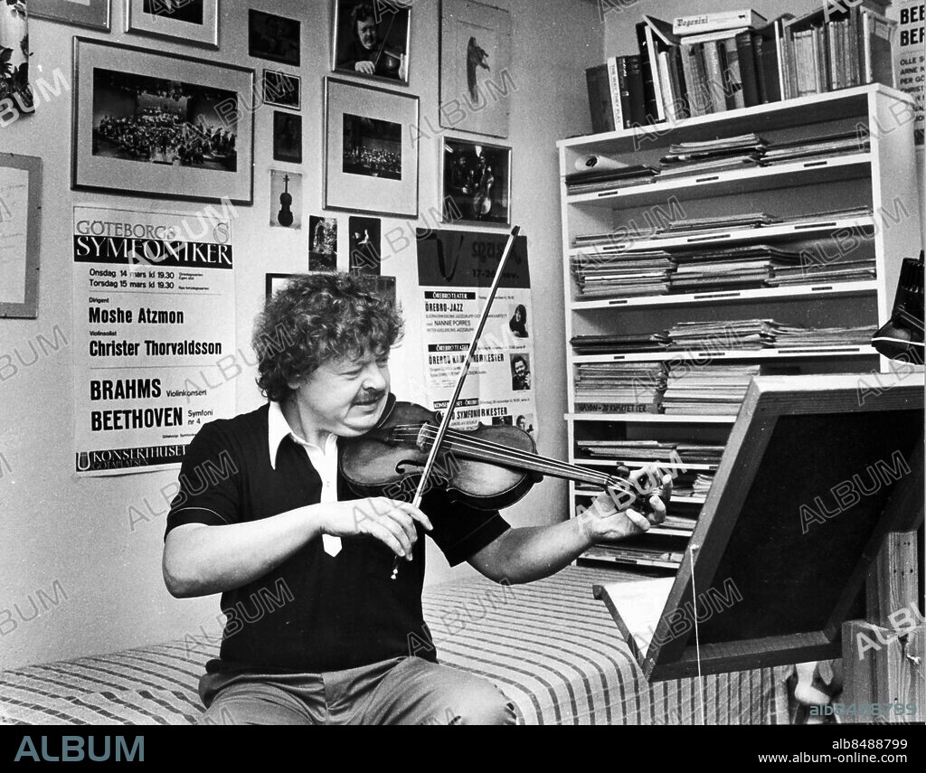 GÖTEBORG 1986-08-18.. Christer Thorvaldsson - förste konsertmästare i Göteborgs symfoniorkester. *** Local Caption *** GP Foto: Bengt Christian / Kamerareportage / TT / Kod: 2524.