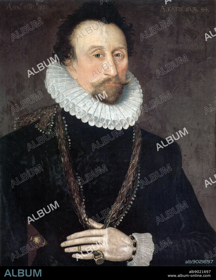 Sir John Hawkins (1532-1595)Admiral Sir John Hawkins (also spelled as John Hawkyns) (Plymouth 1532 12 November, 1595) was an English shipbuilder, naval administrator and commander, merchant, navigator, and slave trader.