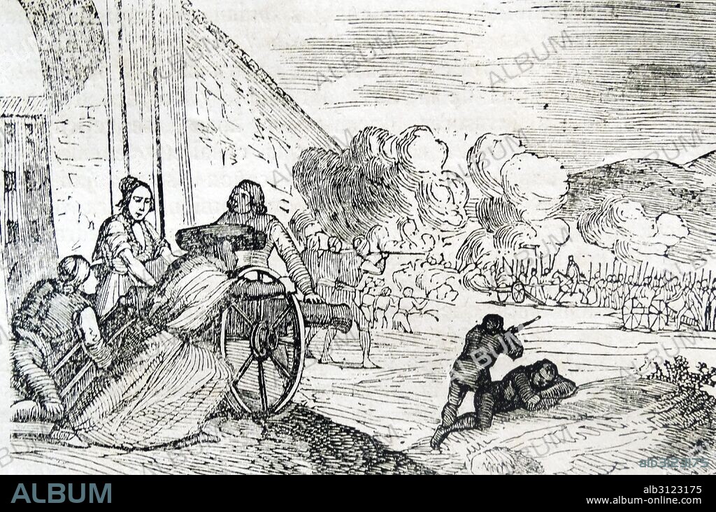 Spanish defence at the Second Siege of Zaragoza, 1808. the French capture of the Spanish city of Zaragoza (also known as Saragossa) during the Peninsular War was particularly noted for its brutality.