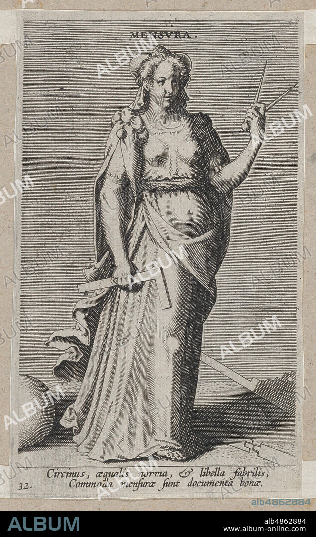 PHILIP GALLE. Mensura, from Prosopographia, ca. 1585-90.