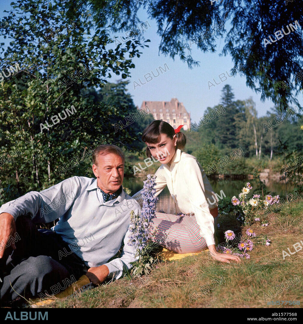 AUDREY HEPBURN and GARY COOPER in LOVE IN THE AFTERNOON, 1957, directed by BILLY WILDER. Copyright BILLY WILDER.