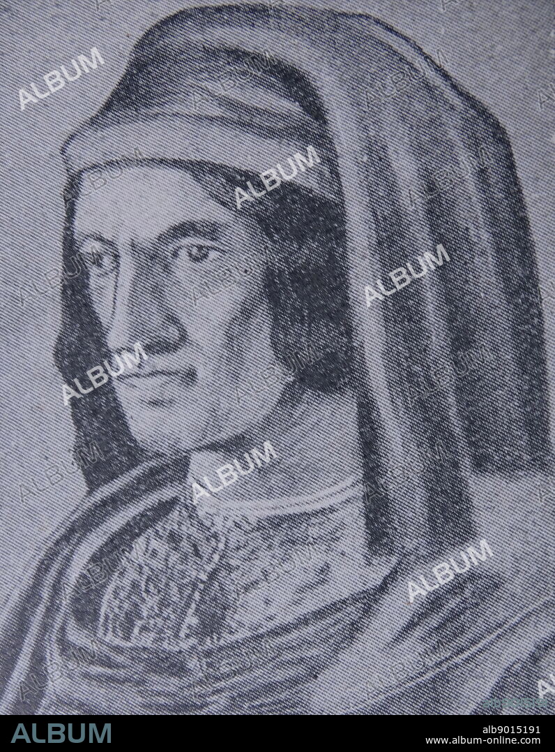 Portrait of Lorenzo de Medici (1449-1492) Italian statesman and de facto ruler of the Florentine Republic, who was one of the most powerful and enthusiastic patrons of the Renaissance. Dated 15th Century.