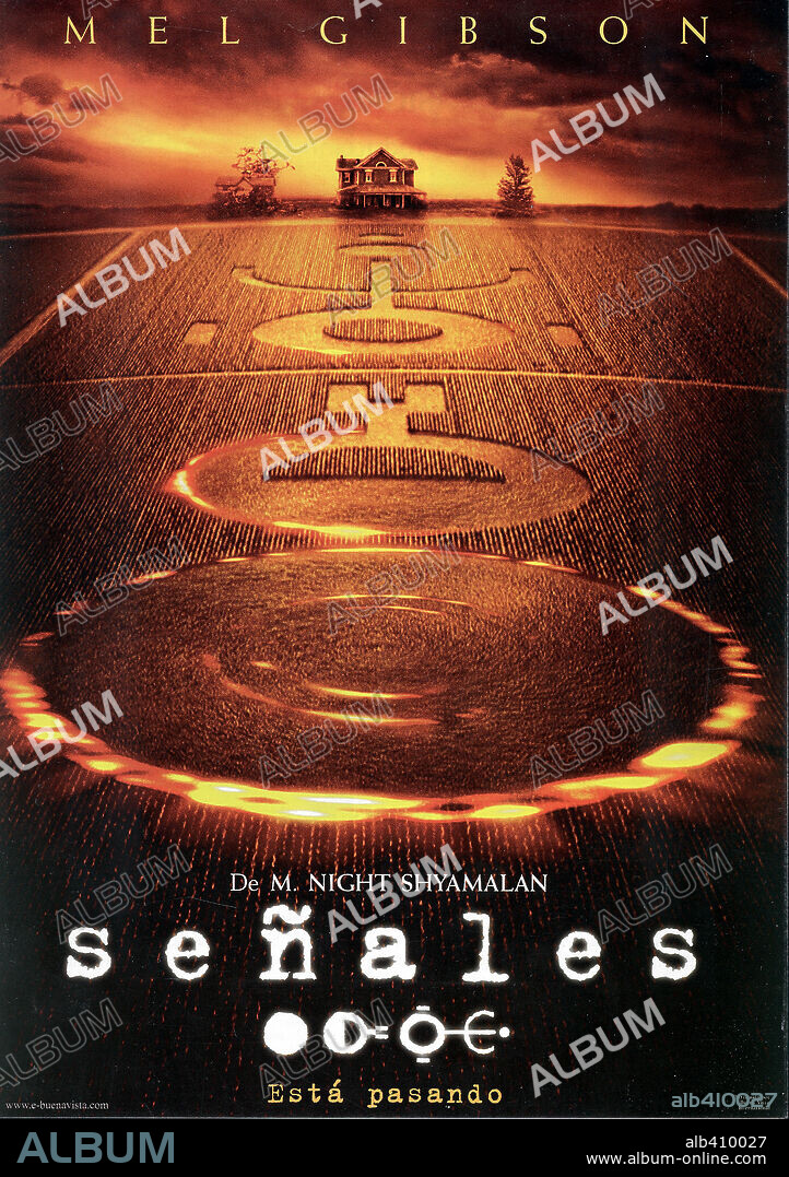 Poster of SIGNS, 2002, directed by M. NIGHT SHYAMALAN. Copyright TOUCHSTONE PICTURES.