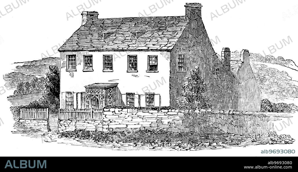 Frederick Manning , together with his wife Marie Manning murdered Patrick O'Connor , Marie's lover , they were publicly hanged together outside Horsemonger Lane Gaol , London , England . Seen here the house where Frederick Manning was finally captured a lonely cottage near St Helier , Jersey . 1849.