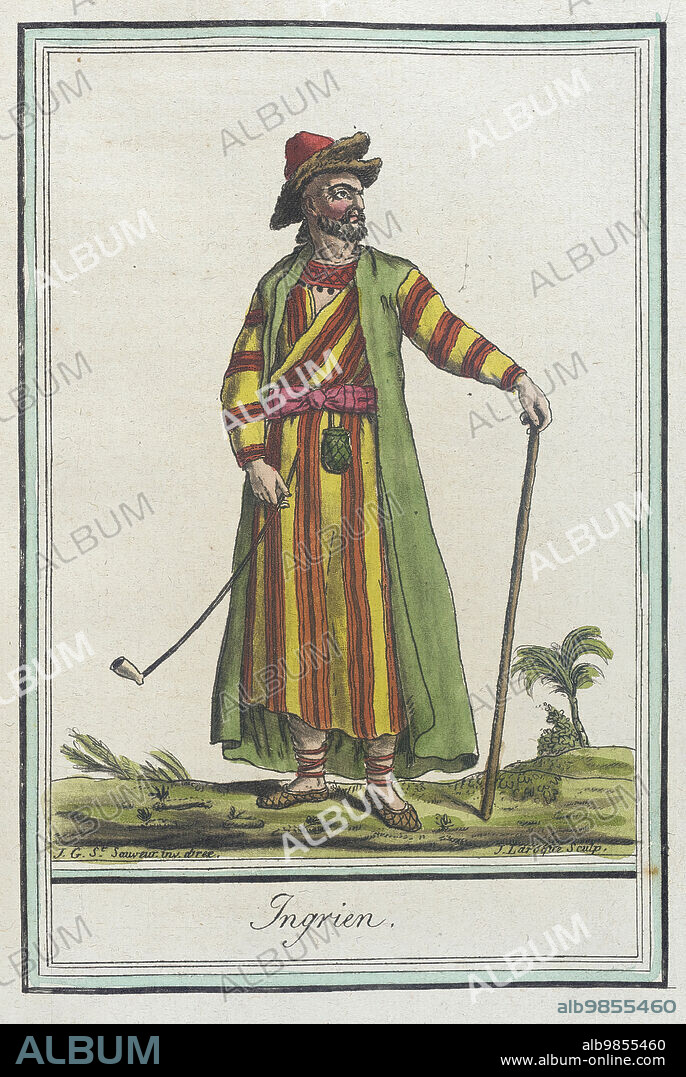 JACQUES GRASSET DE SAINT-SAUVEUR und LF LABROUSSE. Costumes de Différents Pays, 'Ingrien', c1797.