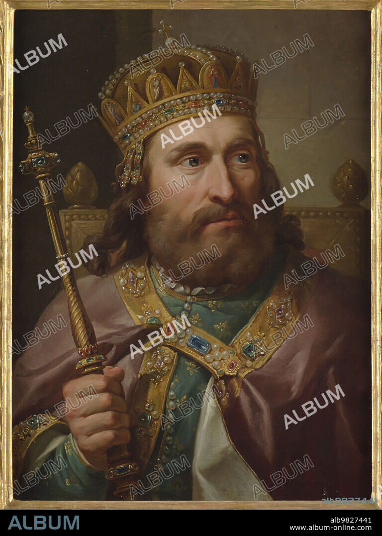 MARCELLO BACCIARELLI. Portrait of Louis I of Hungary (1326-1382).