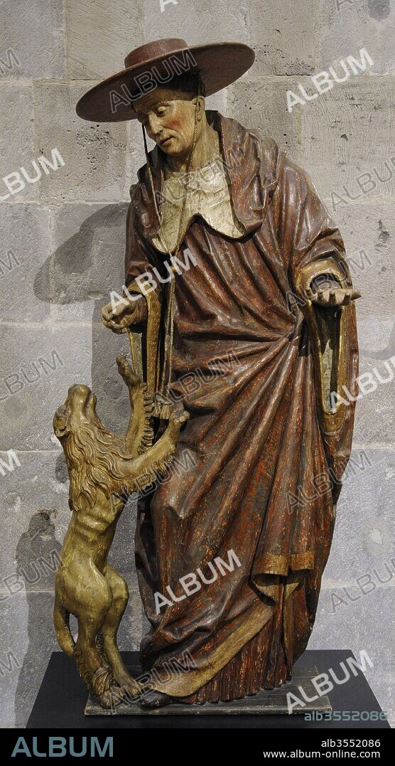 San Jerónimo tambíen conocido por Eusebio Hierónimo, Padre de la Iglesia. Talla datada hacia 1520. Museo Schnütgen, Colonia, Alemania.