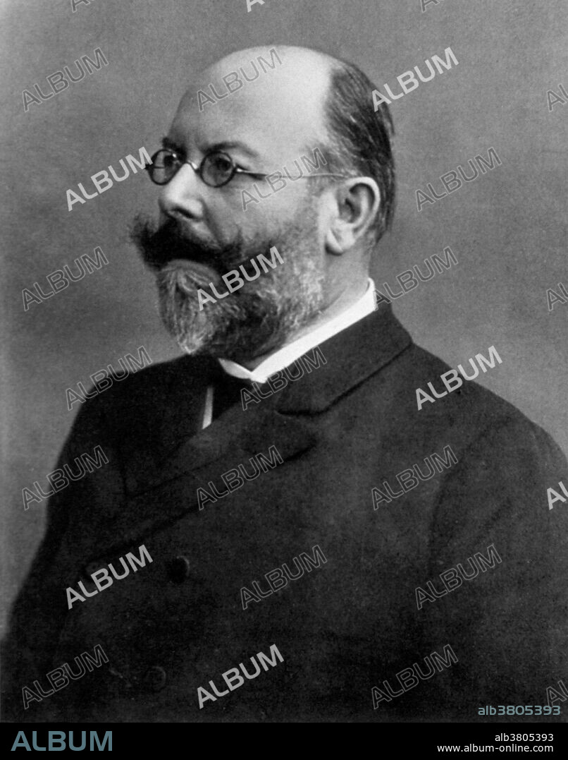 Friedrich August Johannes Loeffler (1852-1915) was a German bacteriologist at the University of Greifswald. He obtained his MD degree from the University of Berlin in 1874. He worked with Robert Koch from 1879-1884. Among his discoveries was the organism causing diphtheria (Corynebacterium diphtheriae) and the cause of foot and mouth disease (Aphthovirus). He also created Loeffler's serum, a coagulated blood serum used for the detection of the bacteria. He lived to be 62.
