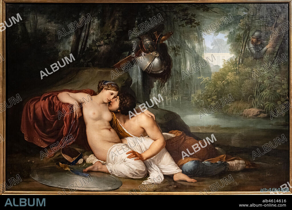 Francesco Hayez: "Rinaldo and Armida", oil painting, 1812.