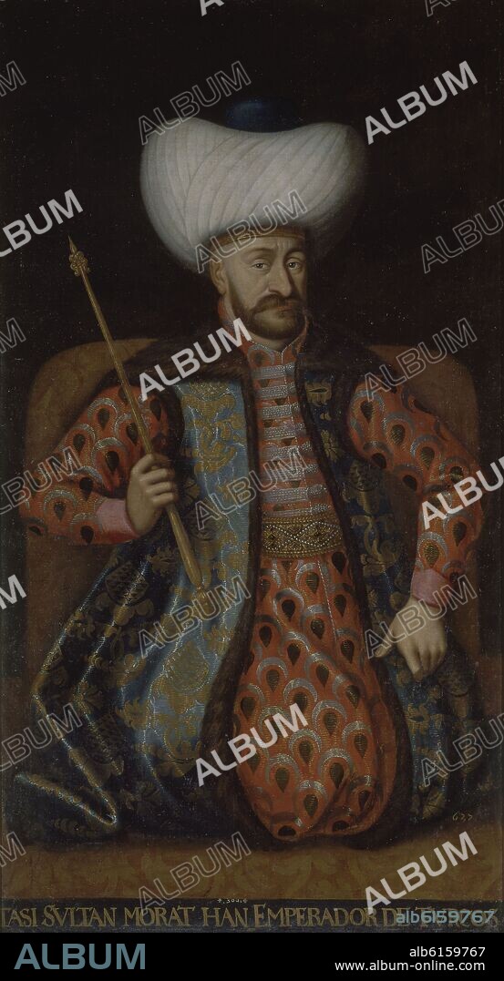 ANONIMO SIGLO XVII. TASI SULTAN MORATAN, EMPERADOR DE TURCOS - SIGLO XVII - ESCUELA ITALIANA - LIENZO - 1,76x0,90 - Nº INVENTARIO 130.
