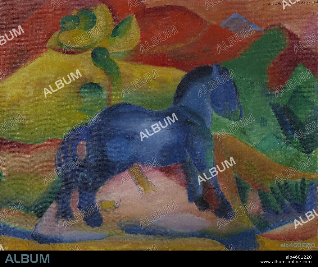 FRANZ MARC. Little Blue Horse (Children's picture).