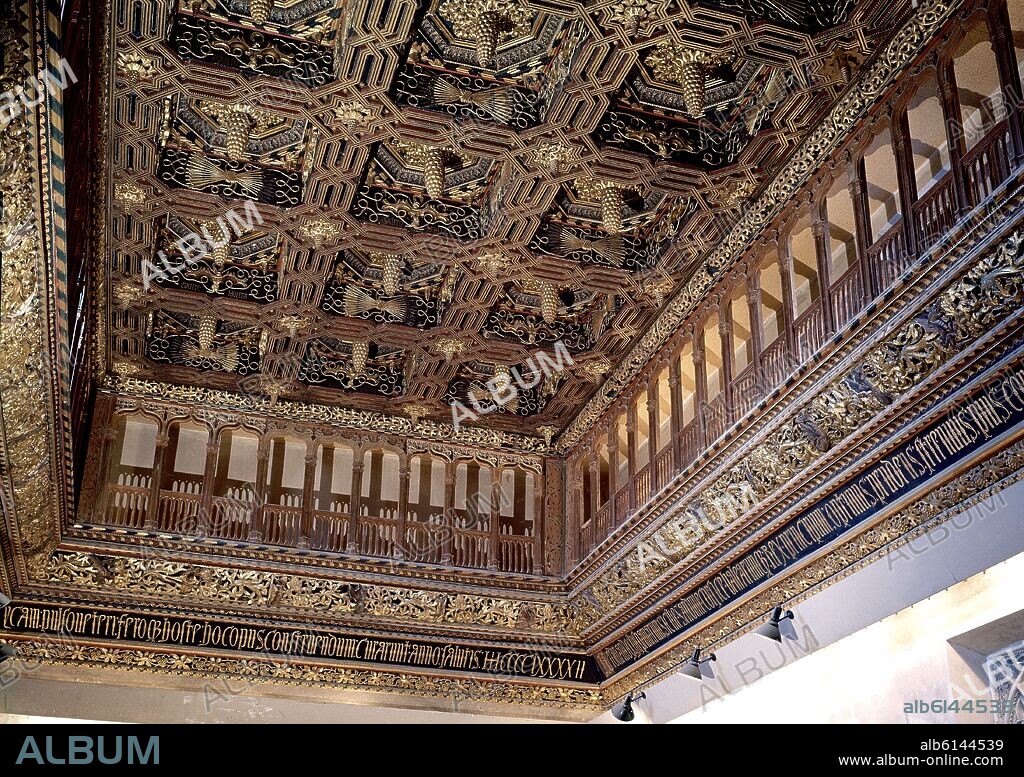 FARAG DE GALI (S XV) ALARIFE. ARTESONADO MUDEJAR DEL SALON DEL TRONO DEL PALACIO DE LOS REYES CATOLICOS - 1488-1492.