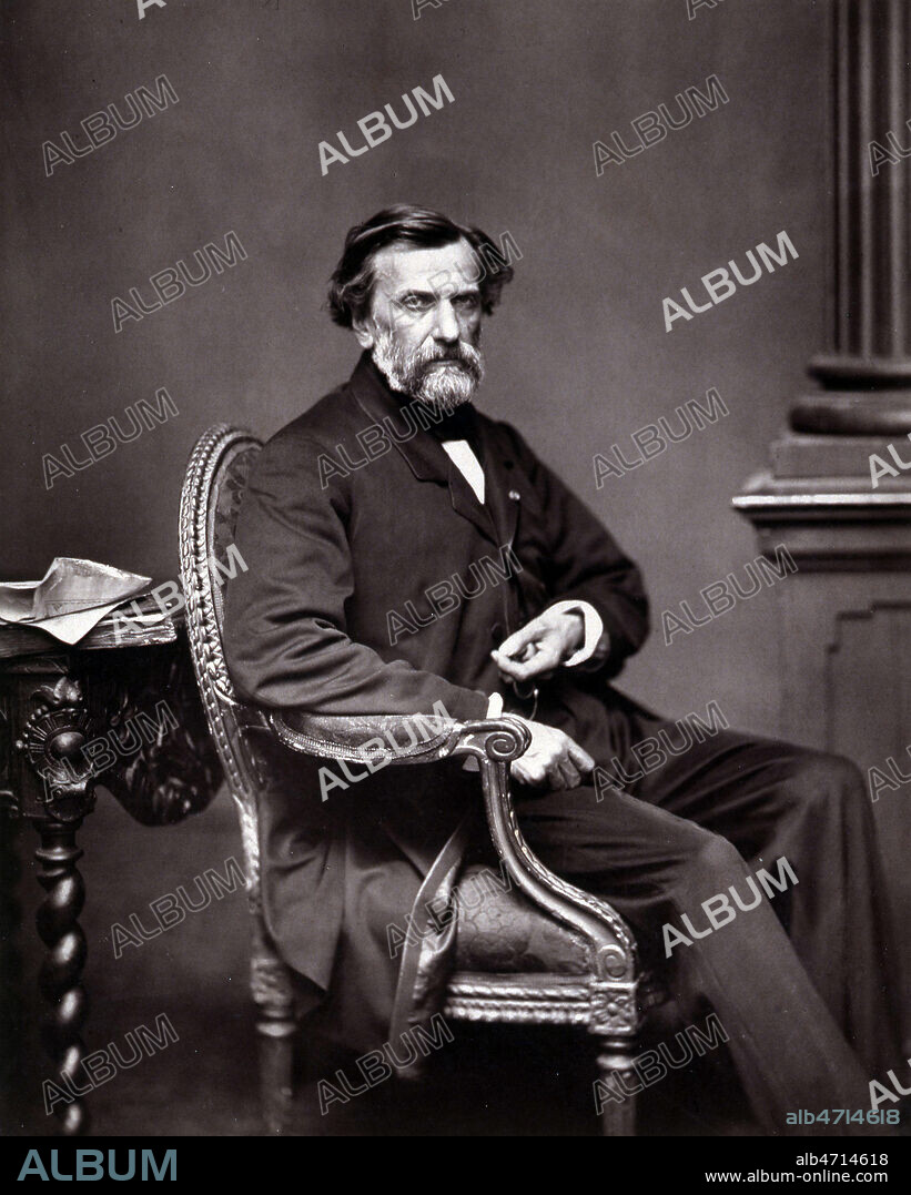 Portrait d'Ambroise THOMAS (1811-1896). Photographie par ADAM-SALOMON (1811-1881) reprise dans la Galerie Contemporaine de 1877. Credit Jonas/ Kharbine Tapabor.
