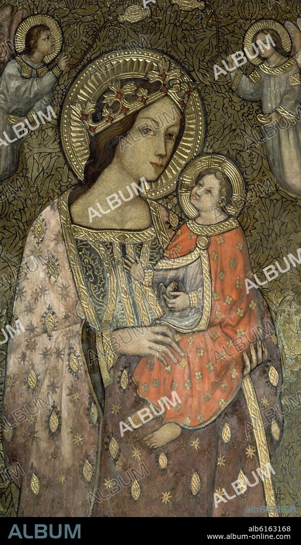 DETALLE DE LA VIRGEN DE ROCAMADOR - SIGLO XV.