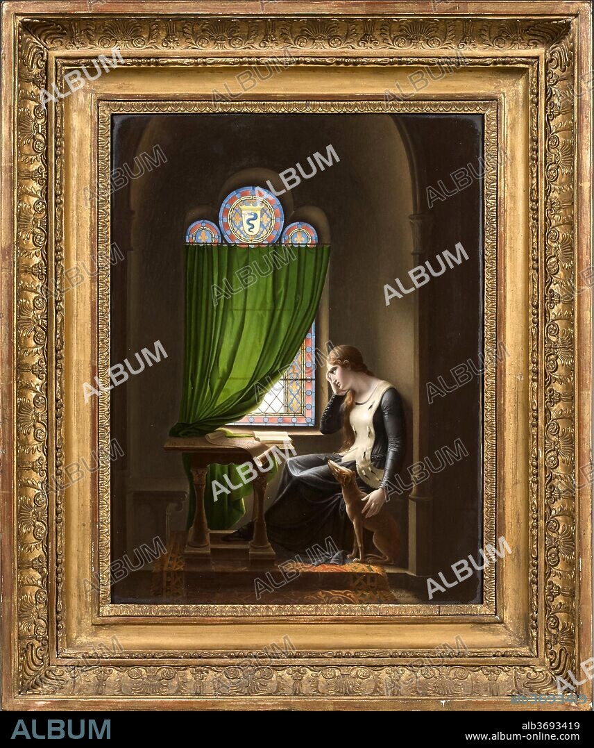 HENRI LOUIS BAUP. Valentine of Milan Mourning her Husband, the Duke of Orléans (after Richard).