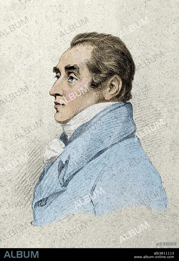 Charles Hatchett (January 2, 1765 - March 10, 1847) was an English chemist. In 1801 while working for the British Museum in London, Hatchett analyzed a piece of columbite in the museum's collection. Columbite turned out to be a very complex mineral, and Hachett discovered that it contained a "new earth" which implied the existence of a new element. Hatchett called this new element columbium (Cb) in honour of Christopher Columbus, the discoverer of America. In November of that year he announced his discovery before the Royal Society. The element was later rediscovered and renamed niobium (its current name). Since 1979, the Institute of Materials, Minerals and Mining (IOM3) has given the Charles Hatchett Award yearly to a noted metallurgist. The award is given to the "author of the best paper on the science and technology of niobium and its alloys." This image has been color enhanced.