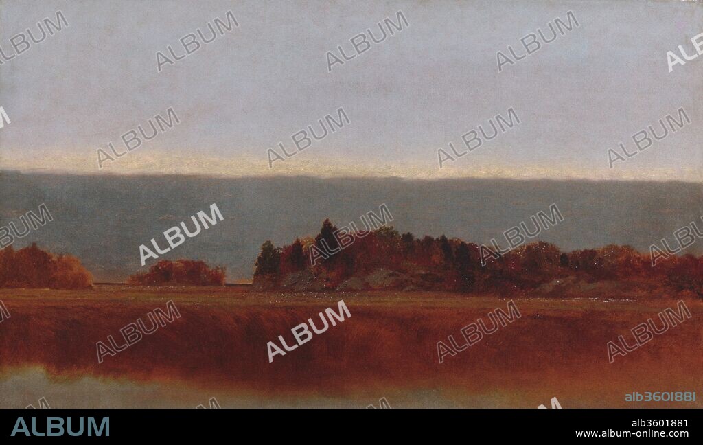 Salt Meadow in October. Artist: John Frederick Kensett (American, Cheshire, Connecticut 1816-1872 New York). Dimensions: 18 x 30 in. (45.7 x 76.2 cm). Date: 1872.