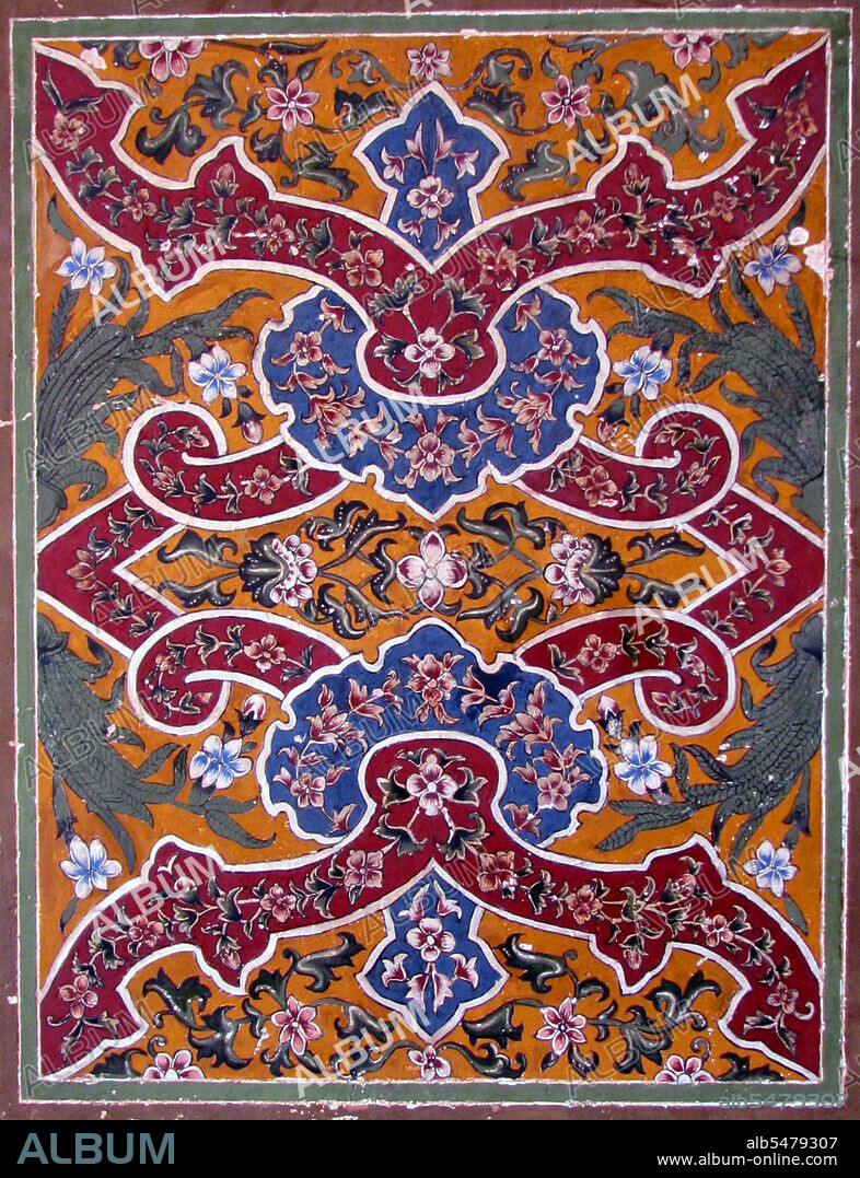 The Wazir Khan Mosque (Masjid Wazir Khan) in Lahore, Pakistan, is celebrated for its extensive faience tile work. It has been described as 'a beauty spot on the cheek of Lahore'. It was built in seven years, starting around 1634-1635, during the reign of the Mughal Emperor Shah Jehan. It was built by Shaikh Ilm-ud-din Ansari, a native of Chiniot, who rose to be the court physician to Shah Jahan and later, the Governor of Lahore. He was commonly known as Wazir Khan. The mosque is located inside the Inner City and is easiest accessed from Delhi Gate. (Photo by: Atif Gulzar/Pictures From History/Universal Images Group via Getty Images).