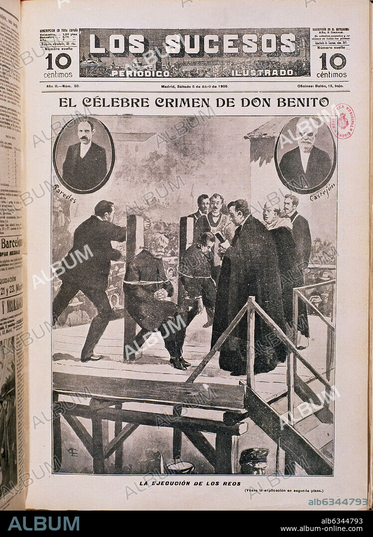 CONVICTOS POR EL CRIMEN DE DON BENITO SON EJECUTADOS EN 1902 - LOS SUCESOS - Nº 58.