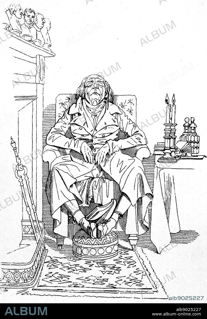 Portrait of Charles Maurice de Talleyrand-Périgord (1754-1838) a laicized French bishop, politician, and diplomat. Dated 19th Century.