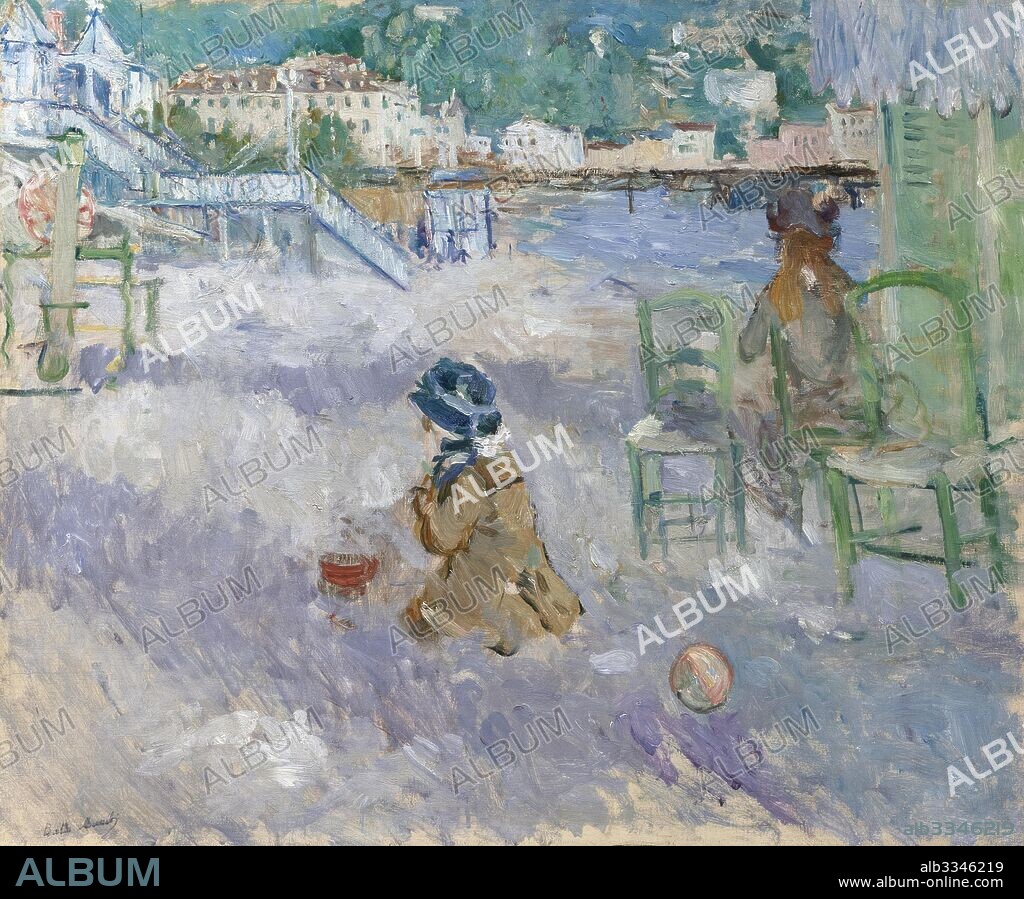 BERTHE MORISOT. Beach in Nice.