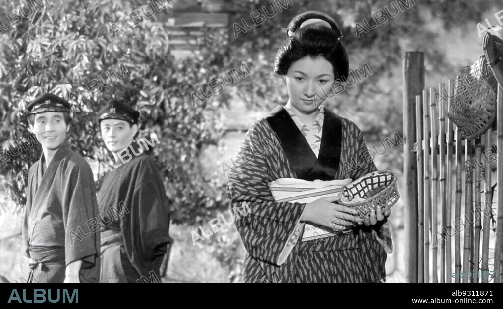 AYAKO WAKAO in STREET OF SHAME, 1956 (AKASEN CHITAI), directed by KENJI MIZOGUCHI. Copyright DAIEI FILMS.