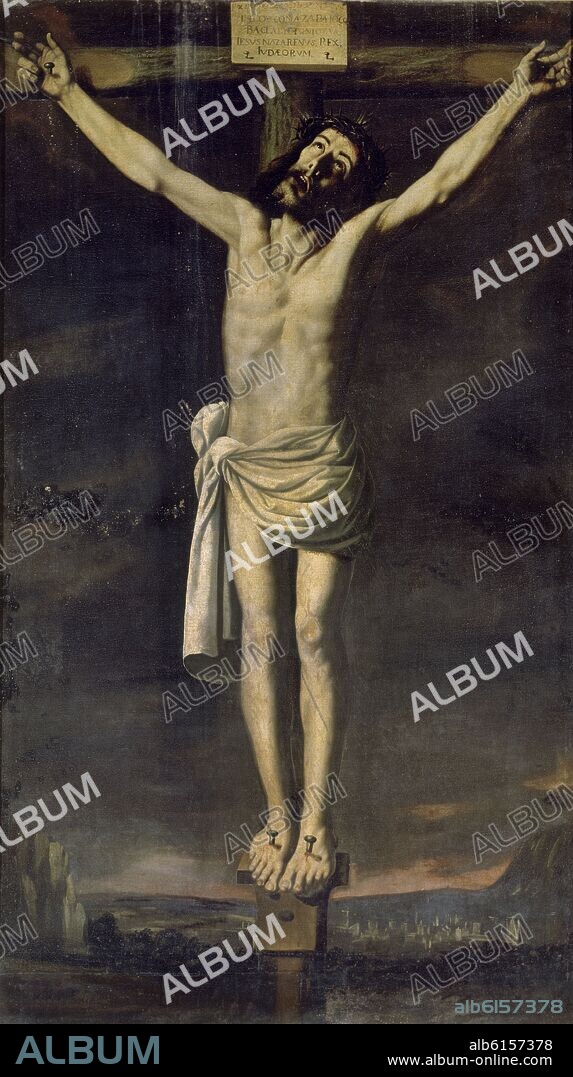 FRANCISCO DE ZURBARAN. CRISTO EXPIRANTE - SIGLO XVII - BARROCO ESPAÑOL.