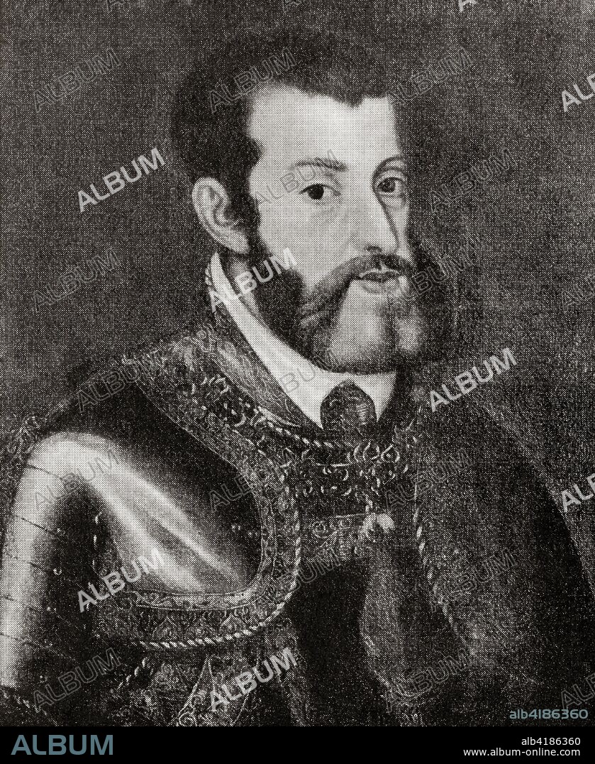 Charles V, 1500-1558.  Holy Roman Emperor, King of Spain, King of the Romans and King of Italy.  From Hutchinson's History of the Nations, published 1915.