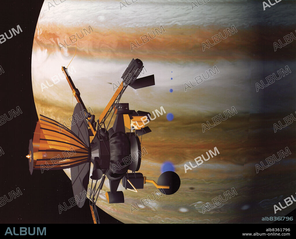 Galileo orbiter with Jupiter.