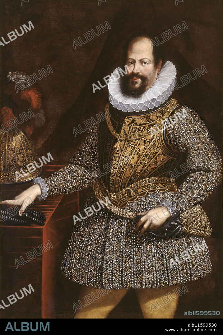 ANONYMOUS. Portrait of Ranuccio I Farnese (1569-1622), Duke of Parma, Piacenza and Castro.