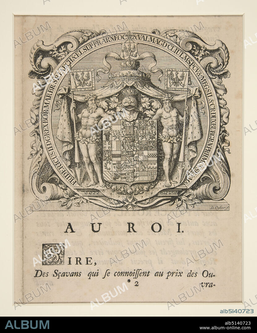 Artist: David Coster, Dutch, active 1696 - died 1752, Epistle to the King, Etching, platemark: 14.4 × 15.4 cm (5 11/16 × 6 1/16 in.), Made in The Netherlands, Dutch, 18th century, Works on Paper - Prints.