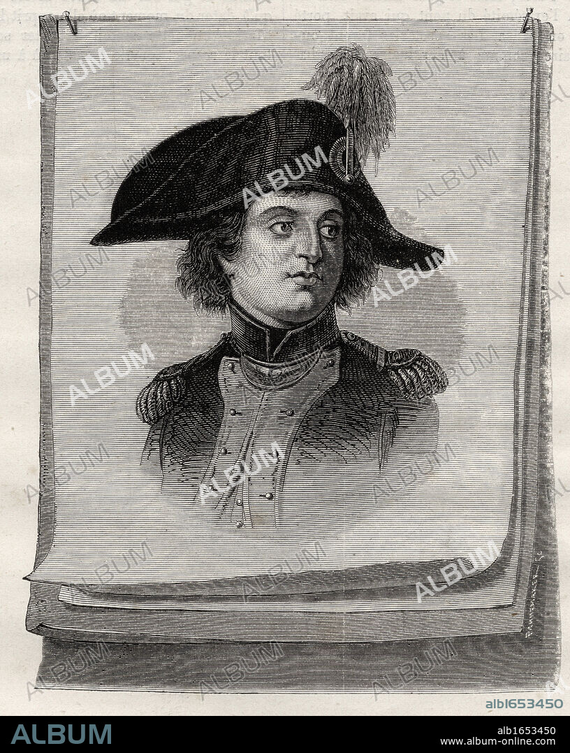 Antoine Joseph Santerre, 1752-1809. French revolutionary, from "Histoire de la Revolution Francaise" by Louis Blanc.