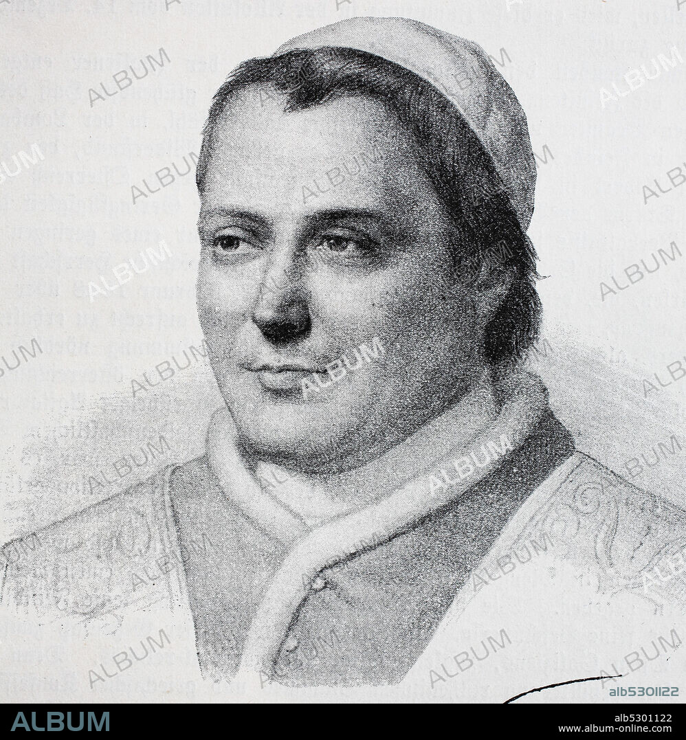 Pope Pius IX, Pio IX, born Giovanni Maria Mastai Ferretti, 13 May 1792 - 7 February 1878, head of the Catholic Church from 16 June 1846 to his death on 7 February 1878. He was the longest-reigning elected pope, serving for over 31 years.