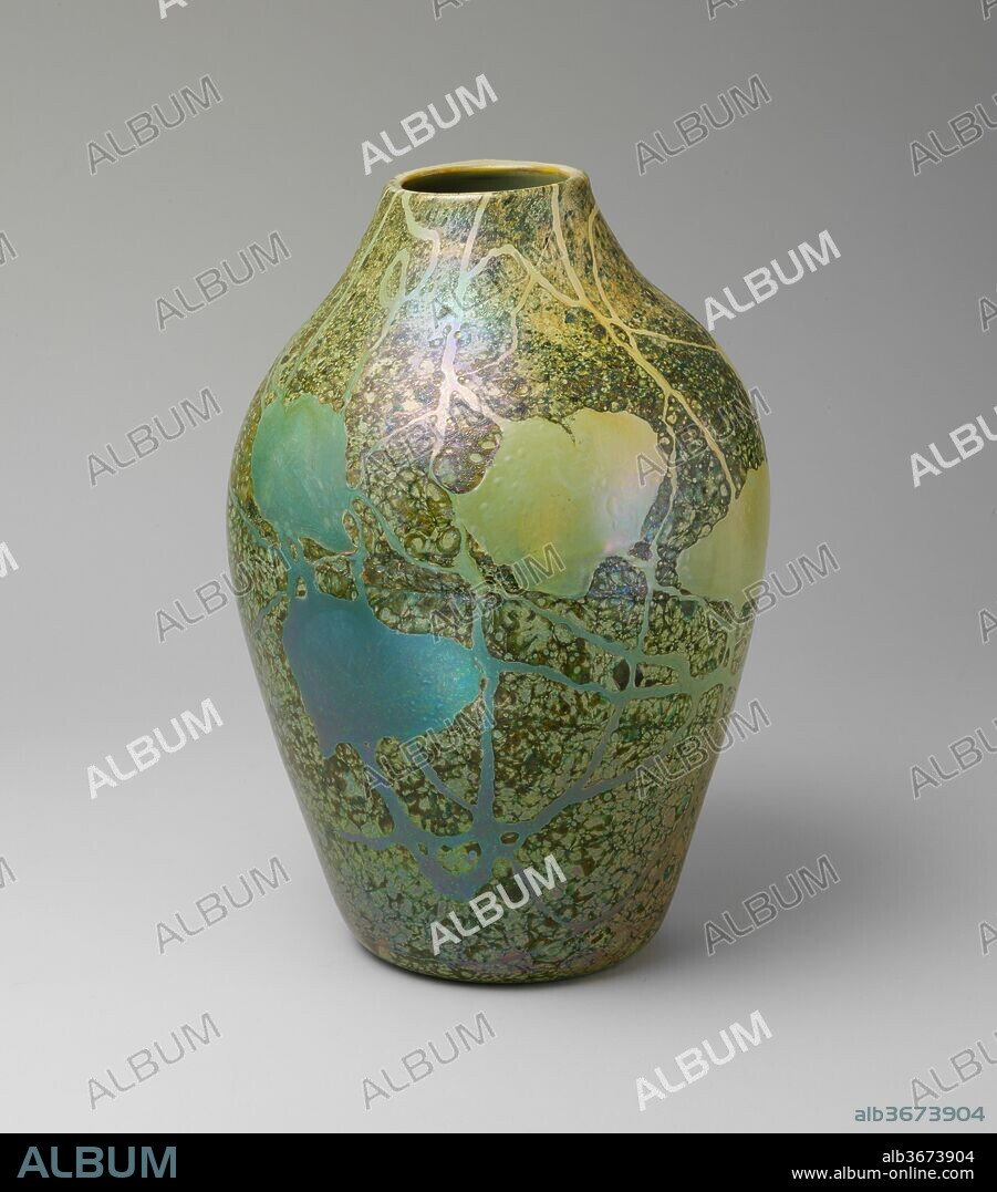 Cypriote Vase. Artist: Louis Comfort Tiffany (American, New York 1848-1933 New York). Culture: American. Dimensions: 15 in. (38.1 cm). Date: ca. 1897.
