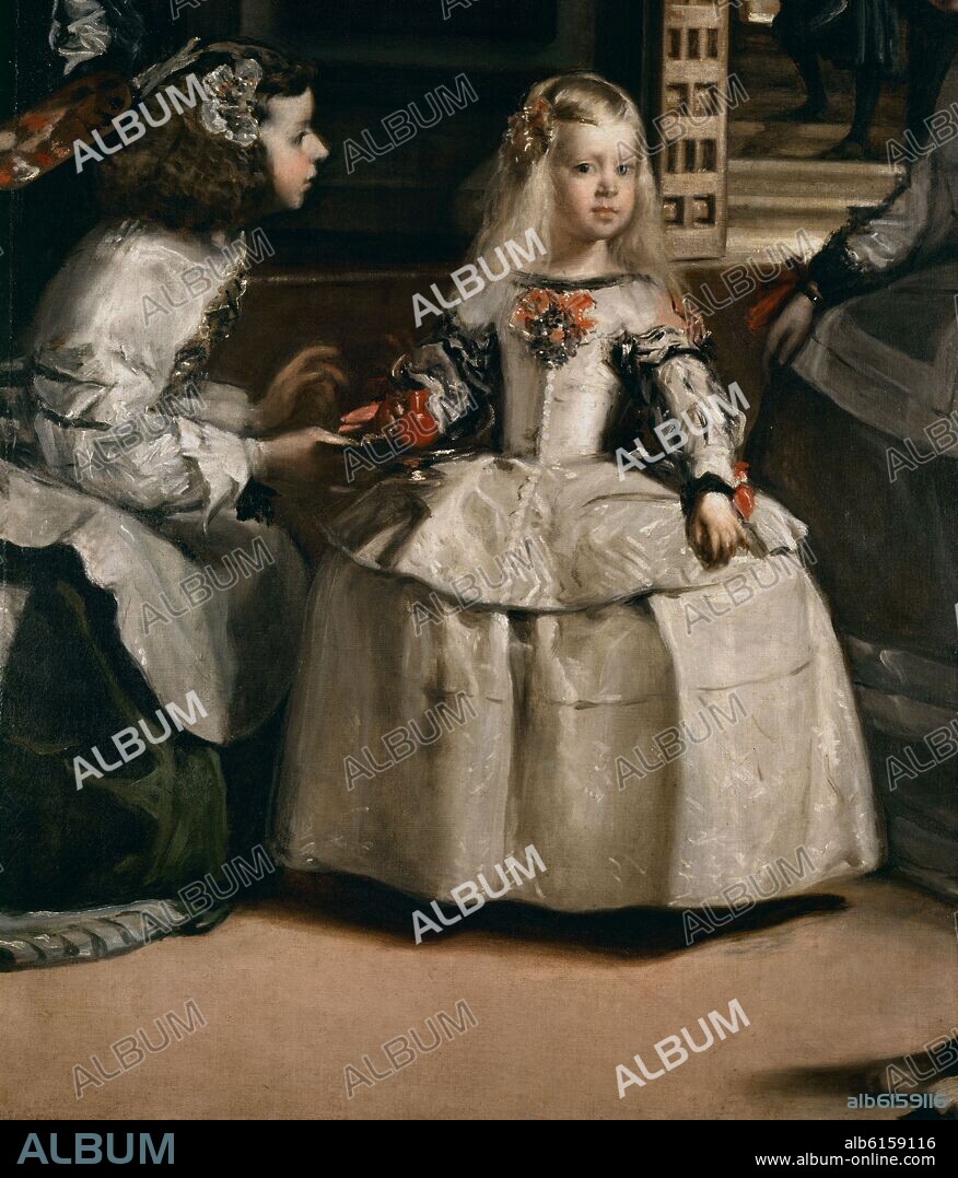DIEGO VELAZQUEZ (1599-1660). The Menines (infanta Marguerite of Austria). Las Meninas. Madrid, Prado museum.