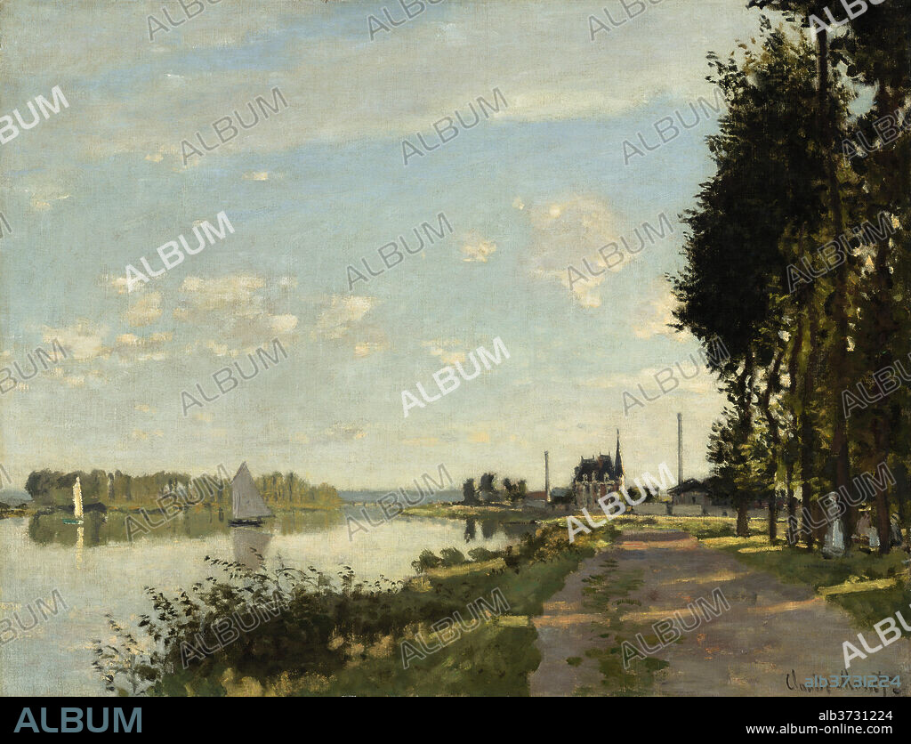 CLAUDE MONET. Argenteuil. Dated: c. 1872. Dimensions: overall: 50.4 x 65.2 cm (19 13/16 x 25 11/16 in.)  framed: 70.8 x 85.7 x 8.3 cm (27 7/8 x 33 3/4 x 3 1/4 in.). Medium: oil on canvas.