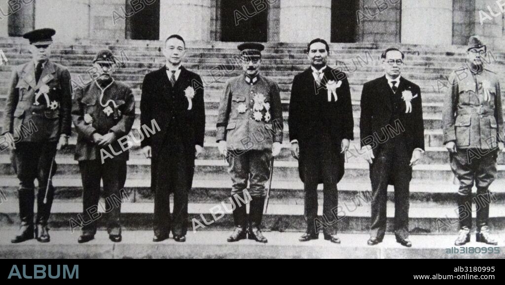 General Tojo and the leaders of the puppet government. The Japanese managed to achieve all of their strategic goals at this time without suffering a single defeat.