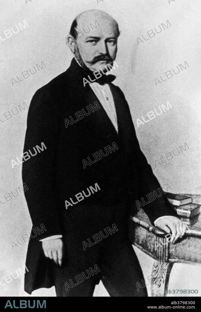 Ignaz Philipp Semmelweis (July 1, 1818 - August 13, 1865) was a Hungarian physician and an early pioneer of antiseptic procedures. He discovered that cases of puerperal fever, a form of septicemia, could be cut drastically if doctors washed their hands in a chlorine solution before examinations. In 1848, Semmelweis widened the scope of his washing protocol to include all instruments coming in contact with patients in labor, and used mortality rate time series to document his success in virtually eliminating puerperal fever from the hospital ward. He published a book of his findings in Etiology, Concept and Prophylaxis of Childbed Fever, but his ideas were rejected by the medical community. His views were more favorably received in England than on the continent, but he was more often cited than understood. Semmelweis suffered from severe depression and became excessively absentminded. In 1865, he was committed to an asylum. He was severely beaten by several guards, secured in a straitjacket and confined to a darkened cell. He died after two weeks from a gangrenous wound. The autopsy revealed extensive internal injuries, the cause of death septicemia. He was 47 years old.