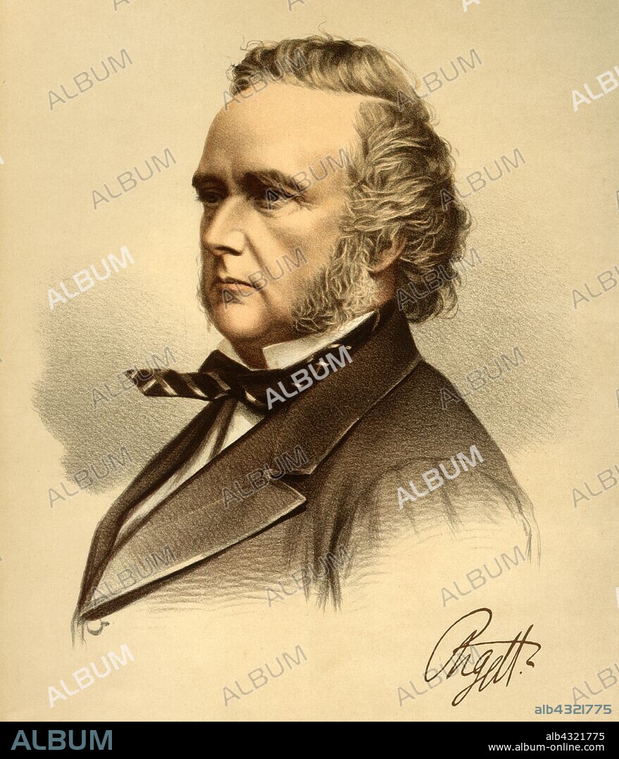 George Campbell, 8th Duke of Argyll, c1890. Portrait of George Campbell (1823-1900), Scottish Liberal politician and writer. From "The Modern Portrait Gallery". [Cassell, Petter and Galpin, London, Paris and New York, c1890].