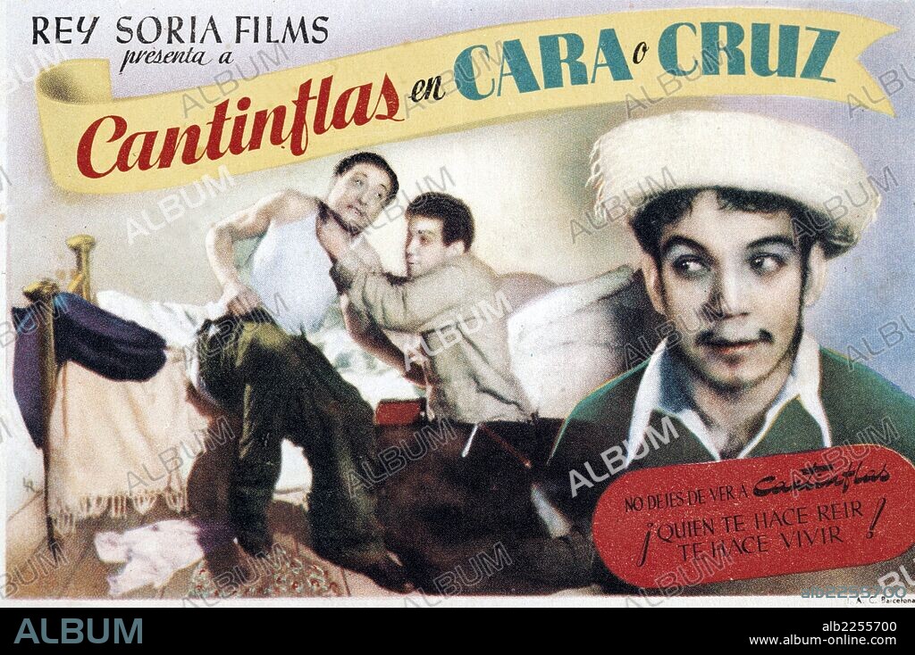 PELICULA : CARA O CRUZ , 1937. ORIGINAL MEXICO ,CANTIFLAS EN EL TEATRO. DIRECTOR , ARCADY BOYTLER. ACTOR , MARIO MORENO CANTINFLAS.
