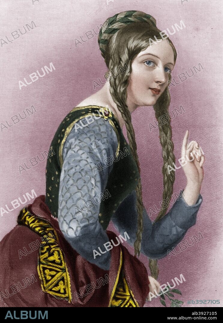 Eleanor of Aquitaine, Queen of Henry II of England. Eleanor (1122-1204) was one of the most powerful figures in 12th century Europe. She married Louis VII of France and accompanied him on the Second Crusade. After Louis became jealous of her and had the marriage annulled, Eleanor married the future Henry II of England in 1152. She bore Henry five sons, two of whom, Richard I and King John, went on to rule England. Henry believed Eleanor to have been involved in her sons' rebellion against him in 1173 and had her confined until his death in 1189. She was actively involved in governing the kingdom in Richard I's absence in the Holy Land on the Third Crusade and secured his release from Austria by ransom. She remained politically active during John's reign before retiring to end her days at Fontevrault Abbey.