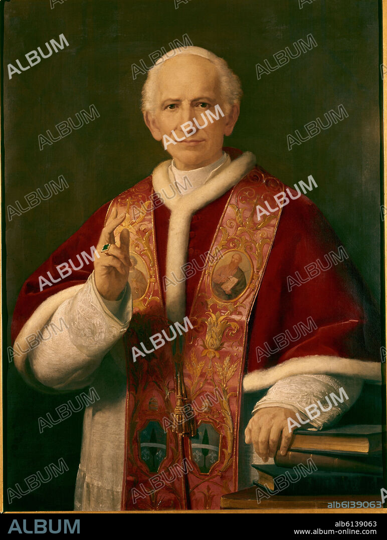 Leo XIII (Leone XIII), pope from 1878 to 1903. Madrid, Nunciature.
